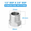 ERGAOBOY Pack of 5 3/8 inch female thread BSP to