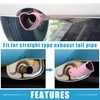 A ABSOPRO Car Exhaust Tracheal Heart Tailpipe 2.48" OD 2.64"