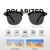 EVEE Classic Half Frame Polarized Semi-Rimless Sunglasses (NEERD)