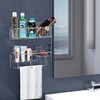 Simple Houseware Bathroom Adhesive Wall Mount Large 2-Tier Shower Caddy,
