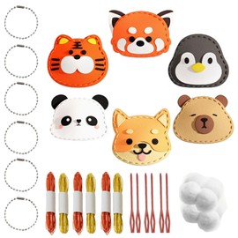Kids Sewing Kit, Sewing Kit for Kids, Sewing Fun for Kids, Play N Learn Sewing Kit Cute Animal Felt Sewing Craft Bag, Suitable for Beginners to Learn Sewing, Handmade Pendant Material Bag