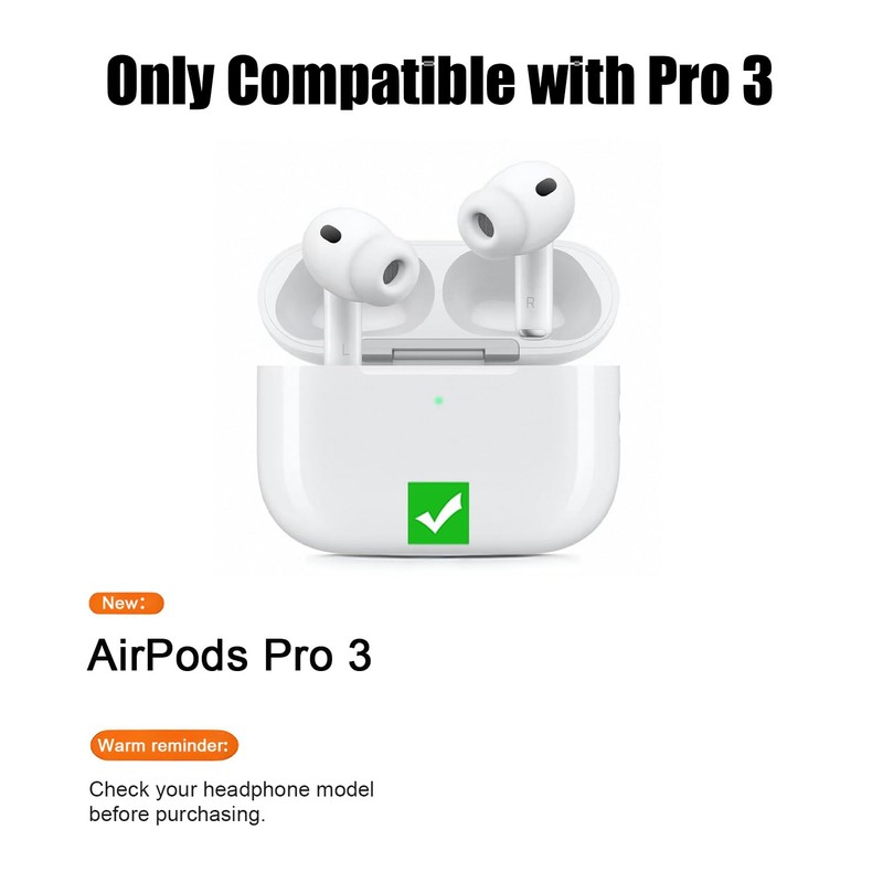 Ear Tips for AirPods Pro 3 (2025) - Replacement Tips,