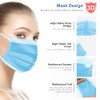 500 Pcs Blue Disposable Face Masks, 3 Ply Face Masks