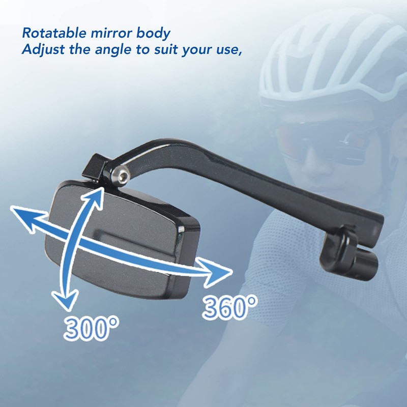 Espejo para Casco de Bicicleta, Espejo Retrovisor para Casco de