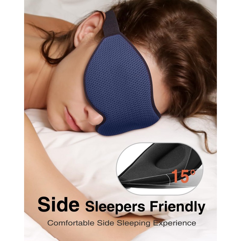 MABAO Sleep Mask for Side Sleeper, Eye Mask for Sleeping