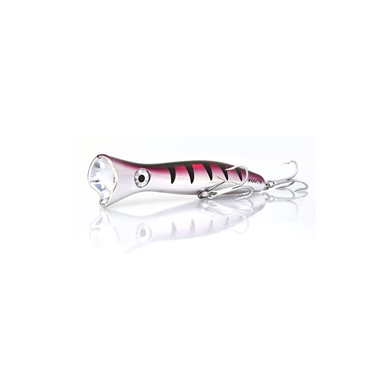Halco TOPWATER LURE ROOSTA POPPER 160-78, Chrome Pink, R15, 16,