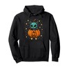 Cat in Pumpkin Rocket Pullover Hoodie