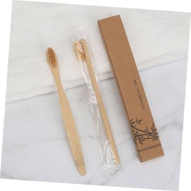 IWOWHERO 6 Pack Bamboo Toothbrushes Soft Bristles 4 Color Variety for Gentle Cleaning