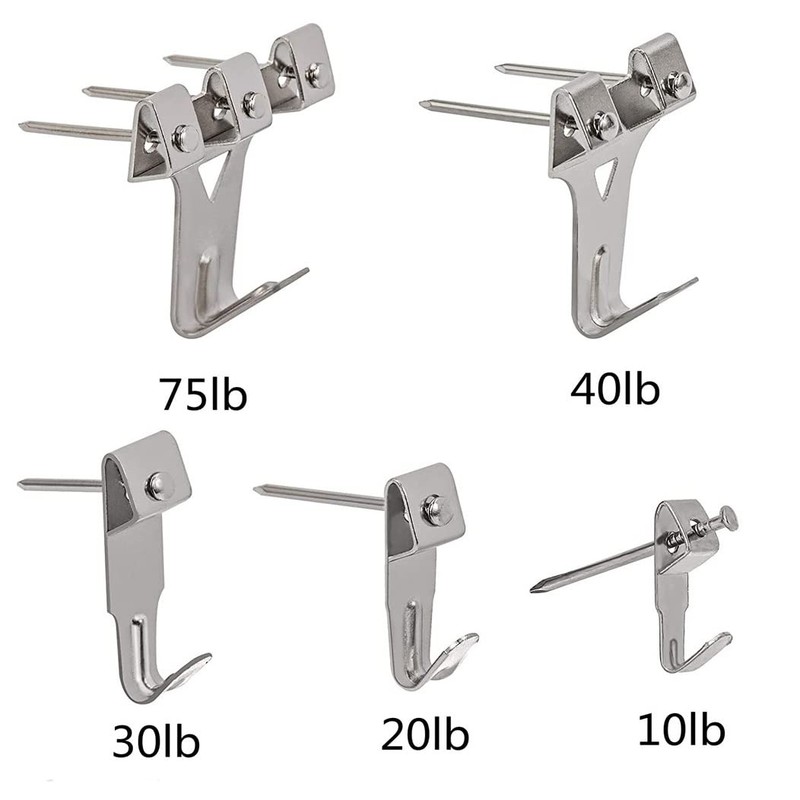 Mult Wall Hanging Nail Hooks, Frame Hardware Picture Hanger, Strong