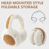 Vmxlso Ear Warmers Women's Foldable Earmuffs Winter Headband Plush Ear