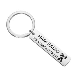 OKEYCH Ham Radio Operator Gift Ham Radio It’s A Contact Sport Keychain Hams Radio Jewelry (Ham Radio Keychain)