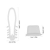 LALAFINA 200pcs Mesh Bag Loop Closures Plastic Storage Hooks For