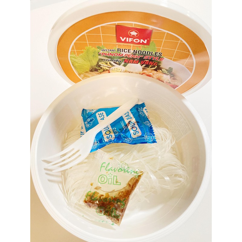 Instant Rice Noodles, Phnom Penh Style, Bowl,2.4 Oz,4 Bowls
