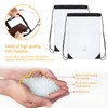 cailiya 2 Stück Transparent Kordelzugbeutel,Transparenter Sportrucksack mit Kordelzug,Transparenter Turnbeutel Rucksack,für
