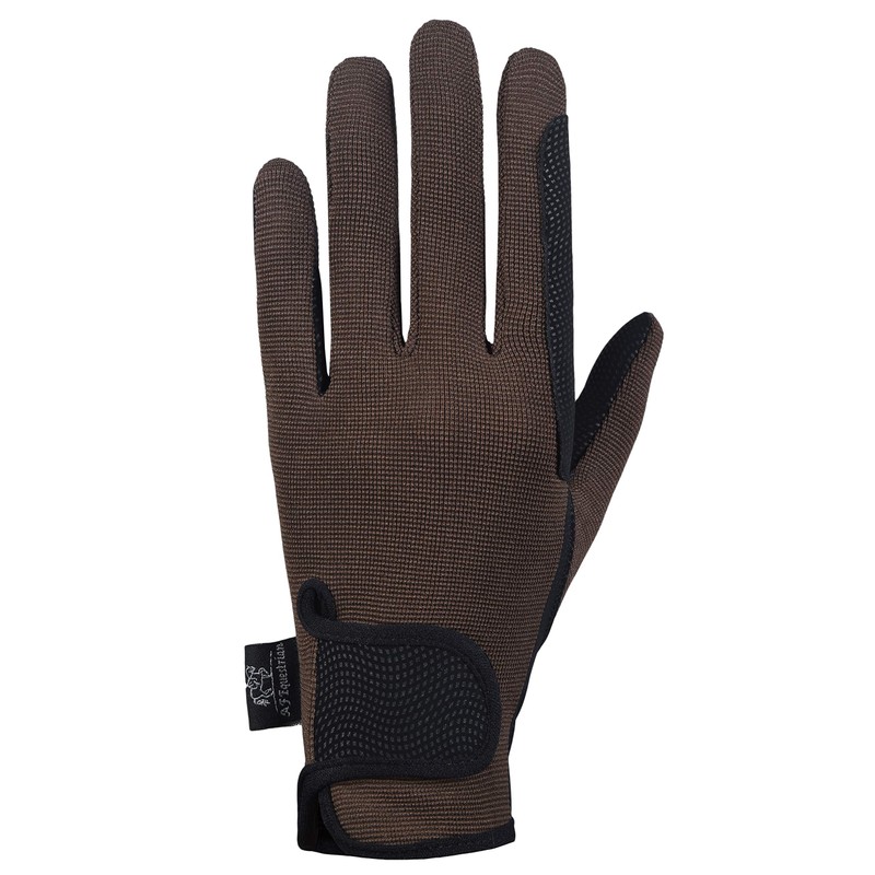 AFE Ladies Horse Riding Gloves Track Fabric Gloves Synthetic Leather
