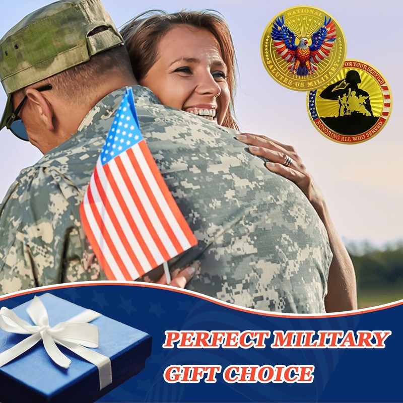 ASmileIndeep 1 Pcs Military Challenge Coins - Thank You for