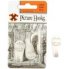 X Hard Wall Hooks Medium White Nylon 3 Pack Blister