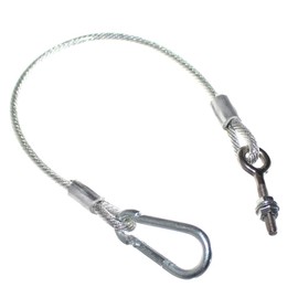 1 Catch Rope for Side Walls Flatbed Tailgate Pickup Trailer Rope Steel Cable with Carabiner Old-Harvest