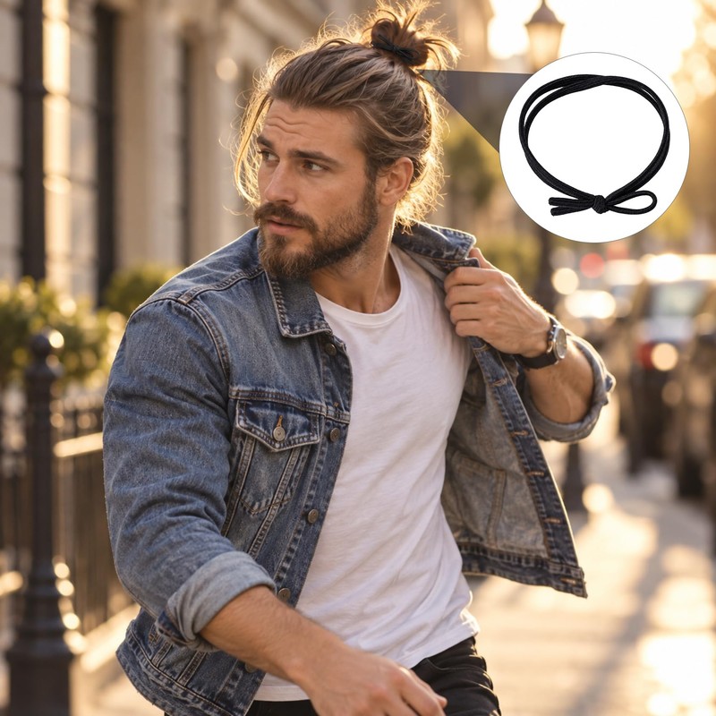 30pcs Hair Ties For Men, Super Elastic Knotted Men Hair