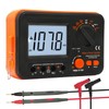 Digital Megohmmeter, Kethvoz 1000V Insulation Tester, Insulation Resistance 0.1MΩ-2GΩ with
