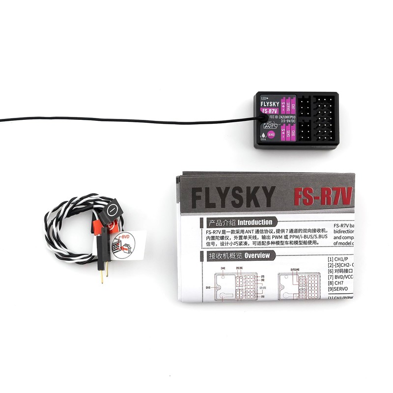 GoolRC Flysky FS-R7V Receiver, 2.4GHz 7CH Receiver ANT Protocol Single