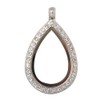 ANDANTE Silver Pendant for Floating Charms Floating Lockets (Drops) with