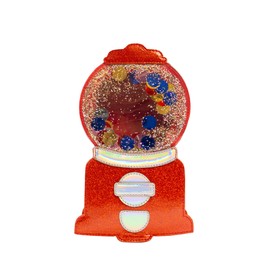 Bewaltz PU Leather Adjustable Strap and Zipper Closure Virtual Pet Novelty Bag - Holiday (Gumball Machine - Red)