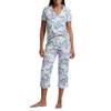 Karen Neuburger Women's Capri Girlfriend Pajama Set, Multi Floral Paisley