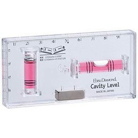 EBISU ED-10CVMR Cavity Level Level with Magnets, Red, Sold by
