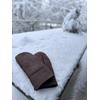 Lekra Lambskin mittens, cuddly warm made from real cultured lambskin.