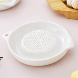 Porcelain Grater Plate Ceramic Ginger Grater Feeding Tool