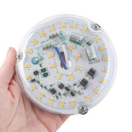 4'' 20W LED Ceiling Fan Light Retrofit Kit, Ceiling Light Replacement, LED Flush Mount Ceiling Light, 2400LM, 3CCT 3000K 4500K 5000K,120V, ETL Listed Dimmable CRI90 (3CCT)