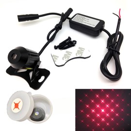 FLORASHOW Laser Fog Light, Laser Fog Light, Suitable for All Car Types, Impact Prevention, Brake Lamp (Starlight)