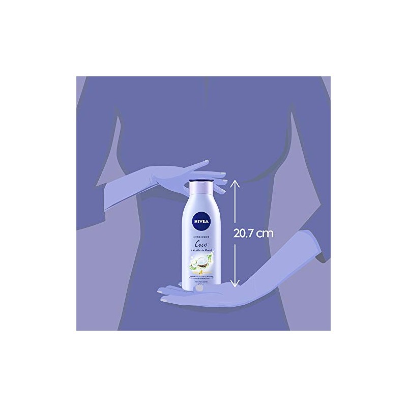 NIVEA Crema Corporal Humectante Senses Coco y Aceite de Monoi
