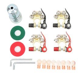 Battery Terminal Connectors 4 Post Stable Connection Strong Electrical Conductivity Fit For SAE JIS Type A Posts