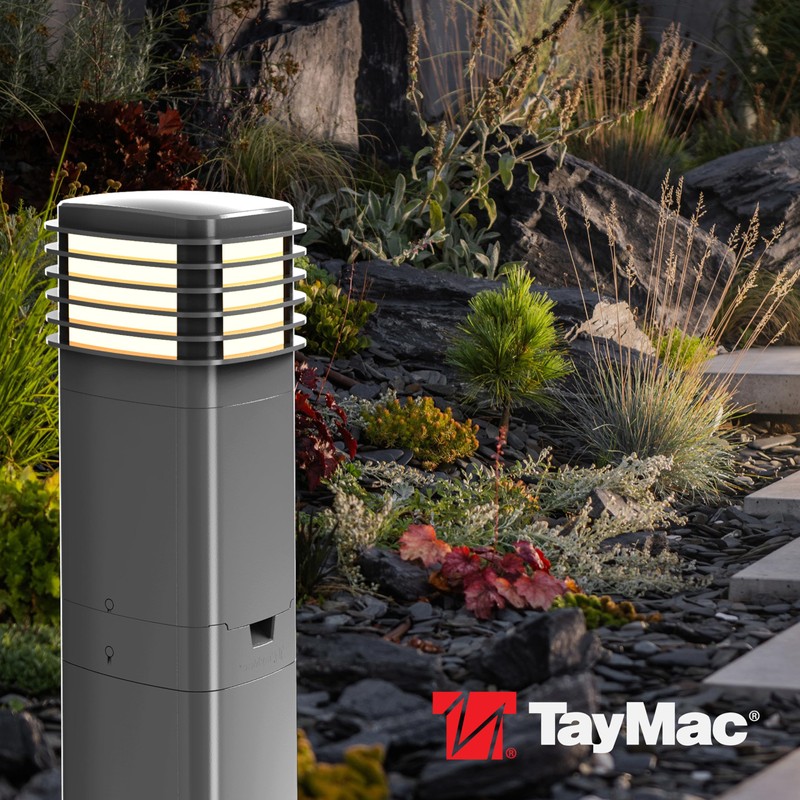 TayMac Gray Pagoda Light Slide Cover PPPLG for ParkPost Outdoor