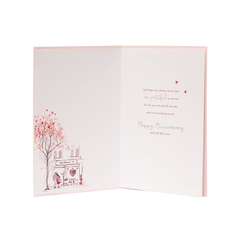 UK Greetings Wedding Anniversary Card for Wife - Gorgeous Design