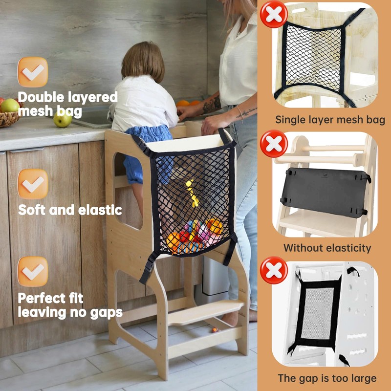 XGKHOM Toddler Tower Safety Net, Toddler Learning Tower Safety Net