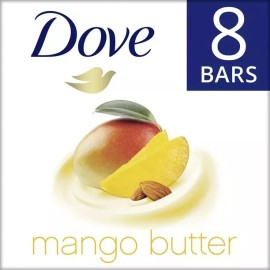 Dove Jabon Dove Beauty Bar Mango Butter 3.75oz , 8 Barras