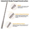 Gickbusus 17 PCS Rotary Hammer Drill Bits and Chisel Set,