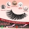 Higu clace Eyelash Extensions, 30D + 40D Lash Extension Set,