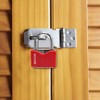 Dekton DT70225 50MM Covered Steel Padlock, Black and Red