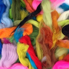 Assorted Wool roving Off-cuts