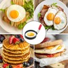 4PCS Egg Ring Stainless Steel Egg Rings with Anti-Scald Folding