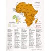Historic 1979 Wall Map - Africa. 18in x 24in