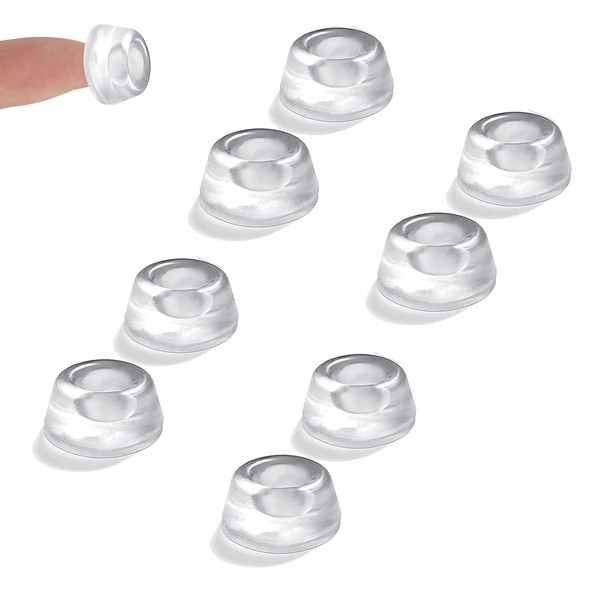 Doorstop Cushions, 8 Pieces, Rubber Feet, Large, Round Diameter 0.9