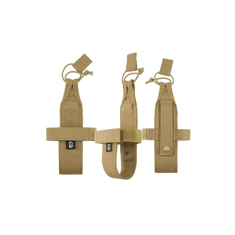 Brandit Molle Flex Medium Bottle Cage, camel