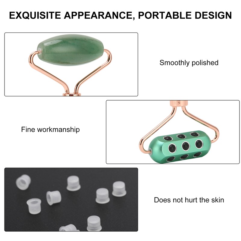 Germanium Face Massage Roller Manual Portable Face Slimming Massage Roller