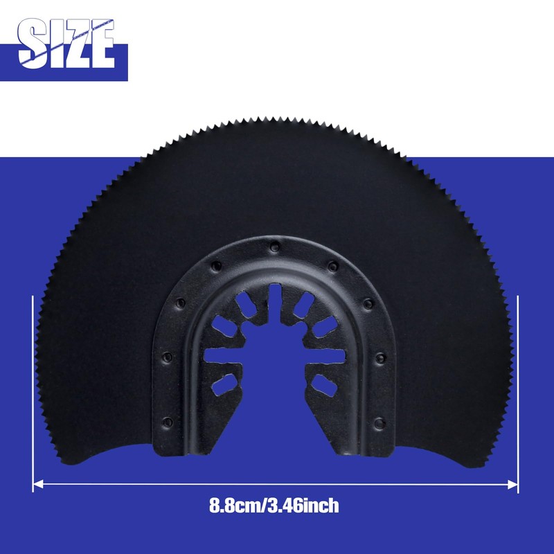 GOLD DEER 5 Piece Set Half-Circular Saw Blade, Multi-Tool, Replacement
