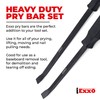 EXXO - Heavy Duty 4-Piece Rolling Head Pry Bar Set-